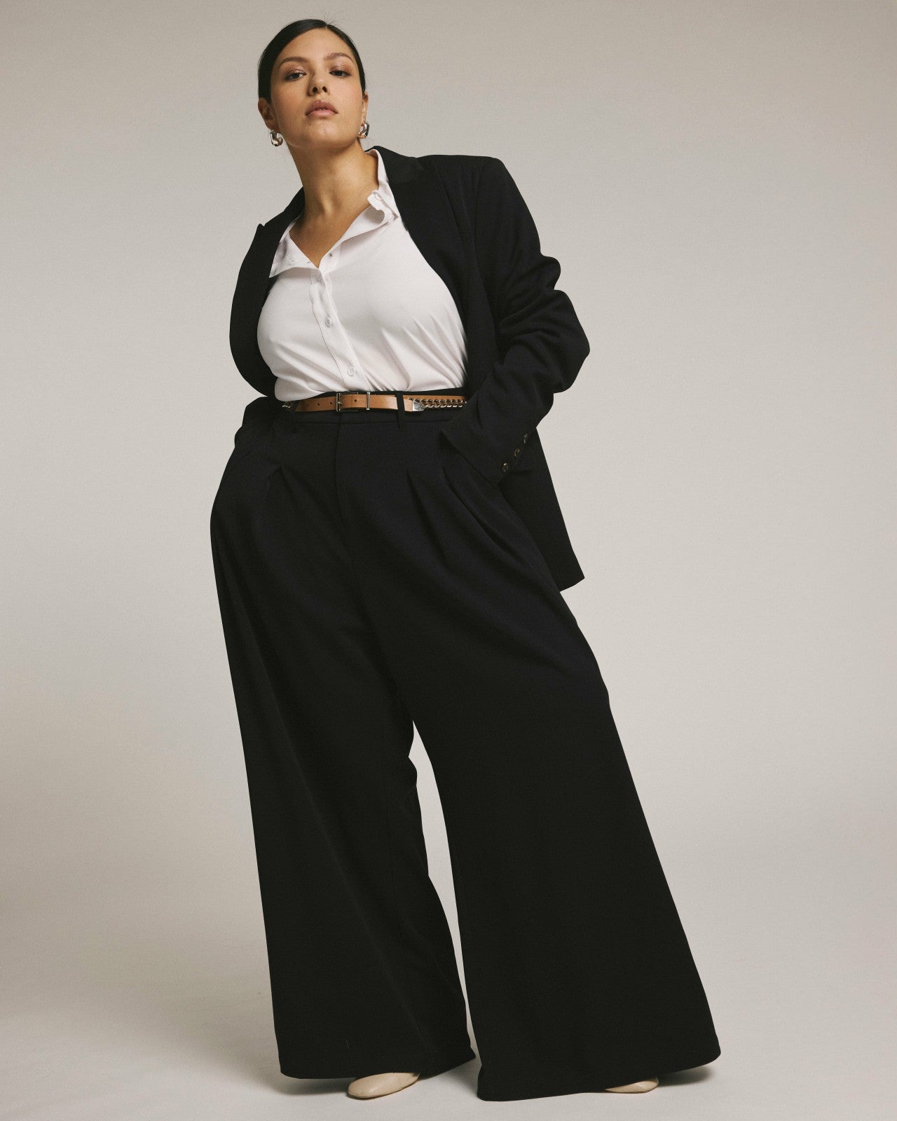 Universal Standard All Day Palais Wide Leg Pants - Black