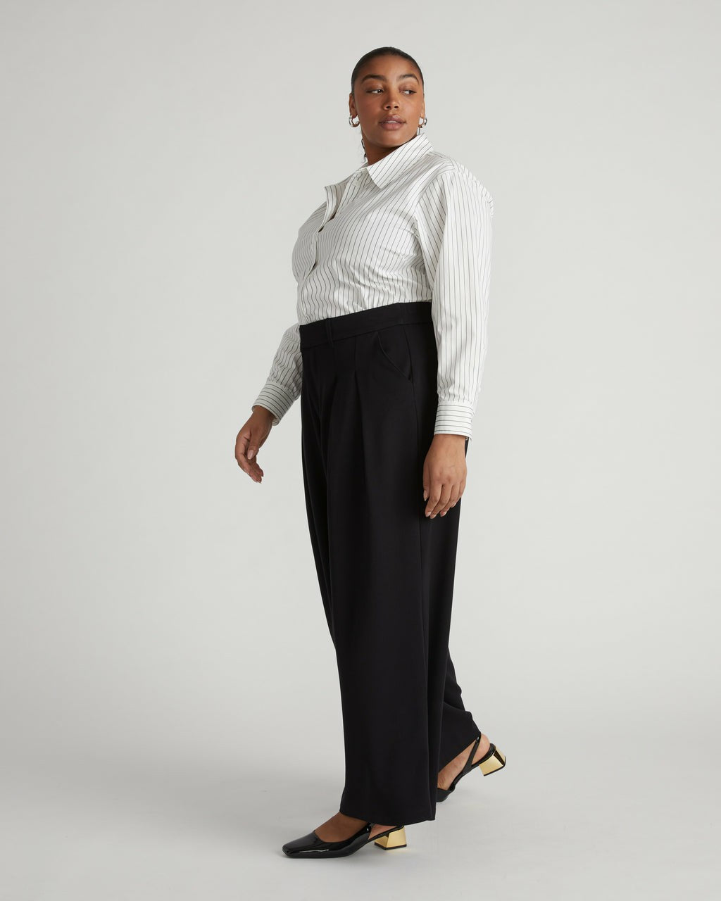 Universal Standard All Day Palais Wide Leg Pants - Black