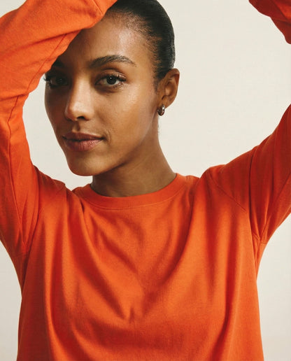 Universal Standard Long Sleeve Tee Rex - Orange Flame