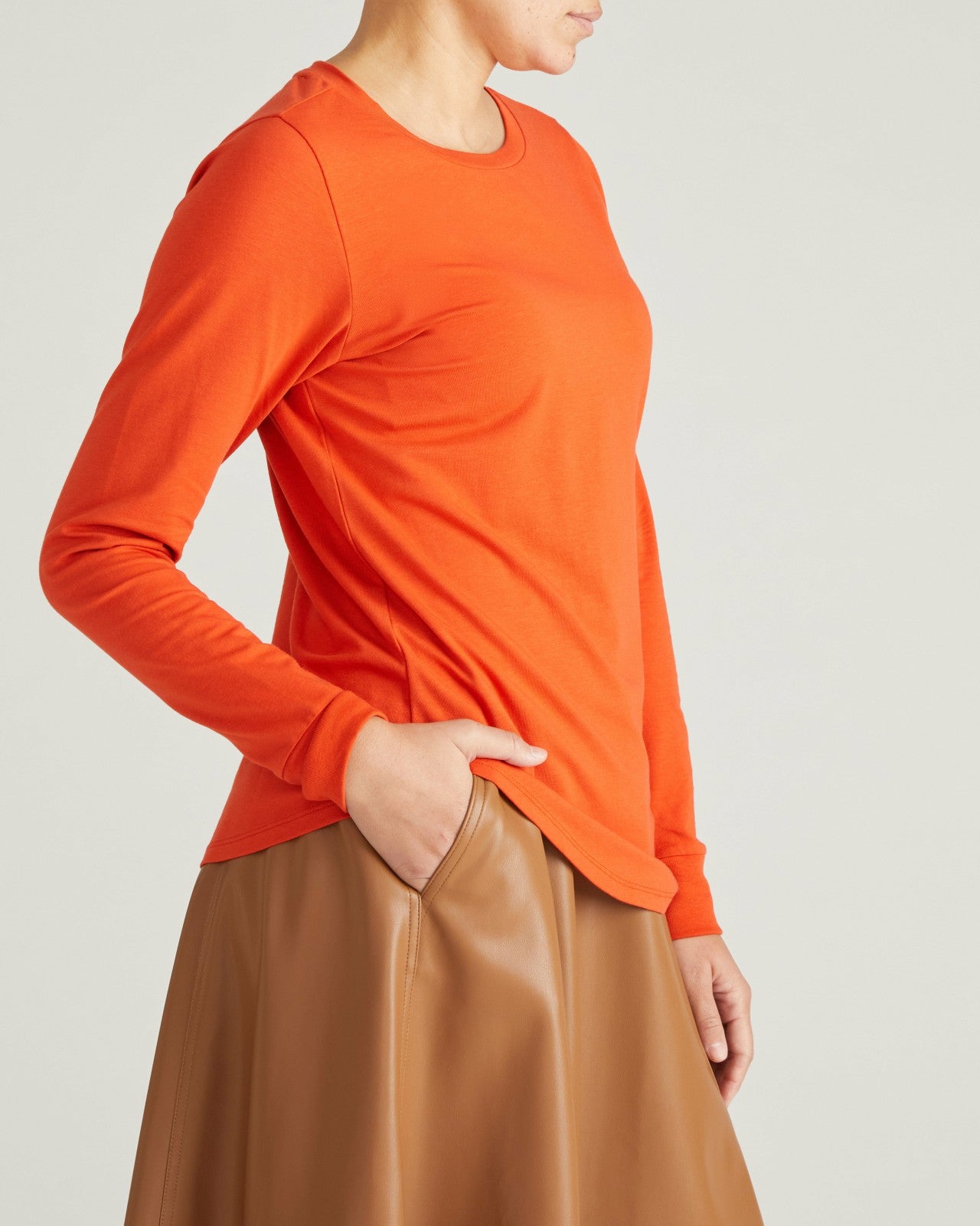 Universal Standard Long Sleeve Tee Rex - Orange Flame