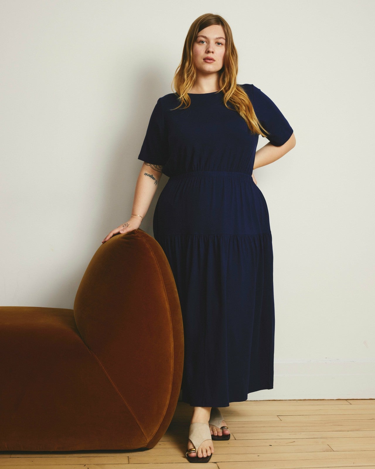 Universal Standard Thea Divine Jersey Midi Dress - Cenote