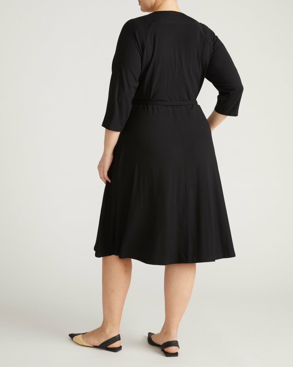 Universal Standard The Divine Jersey Wrap Dress - Black