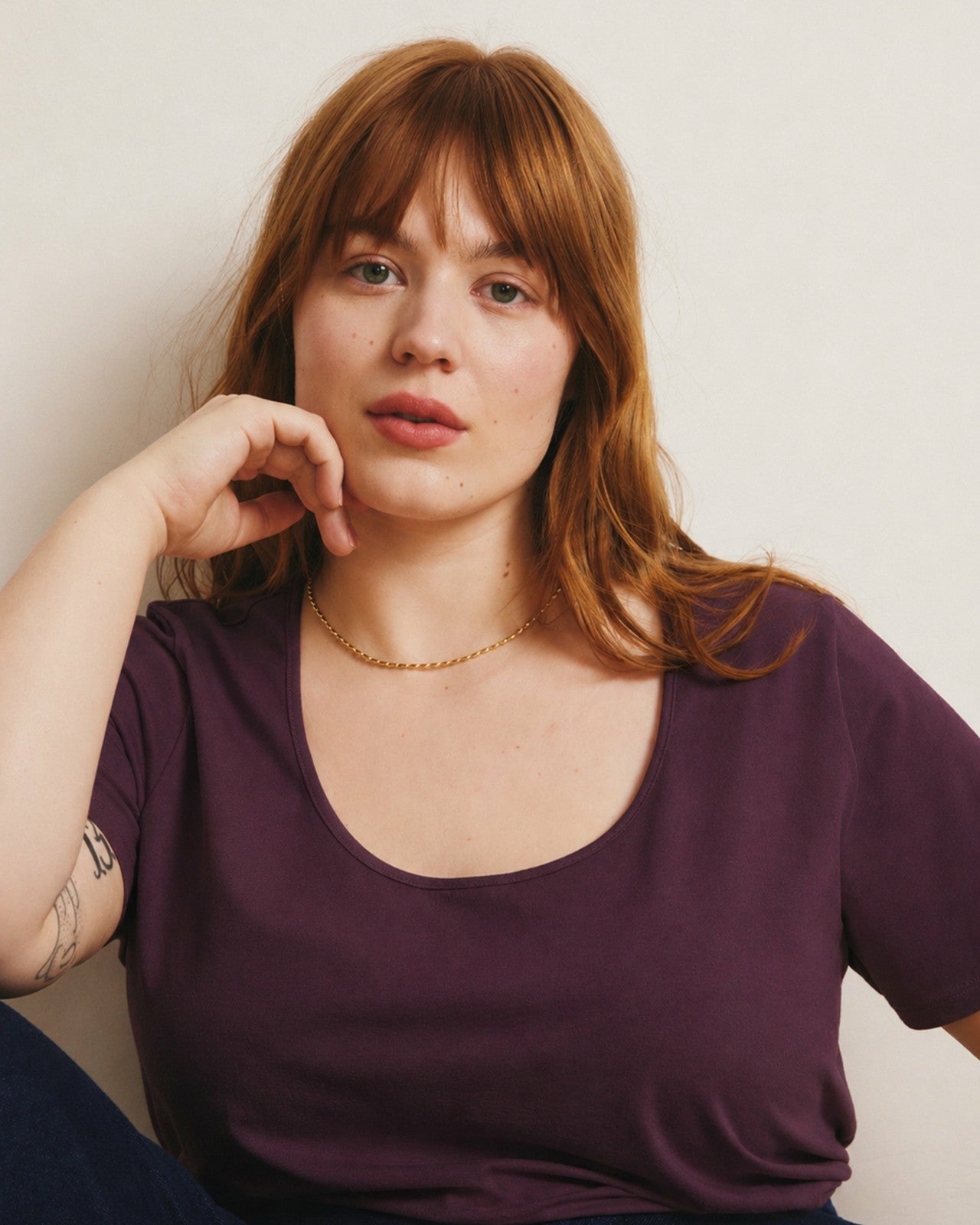 Universal Standard Scoop Neck Tee - Gamay
