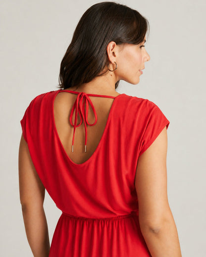 Universal Standard Havana Divine Jersey Dress - Lipstick
