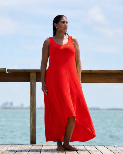 Universal Standard Athena Divine Jersey Dress - Shoreline Sunset