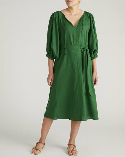 Universal Standard Amparo Linen Blend Dress - Jardin