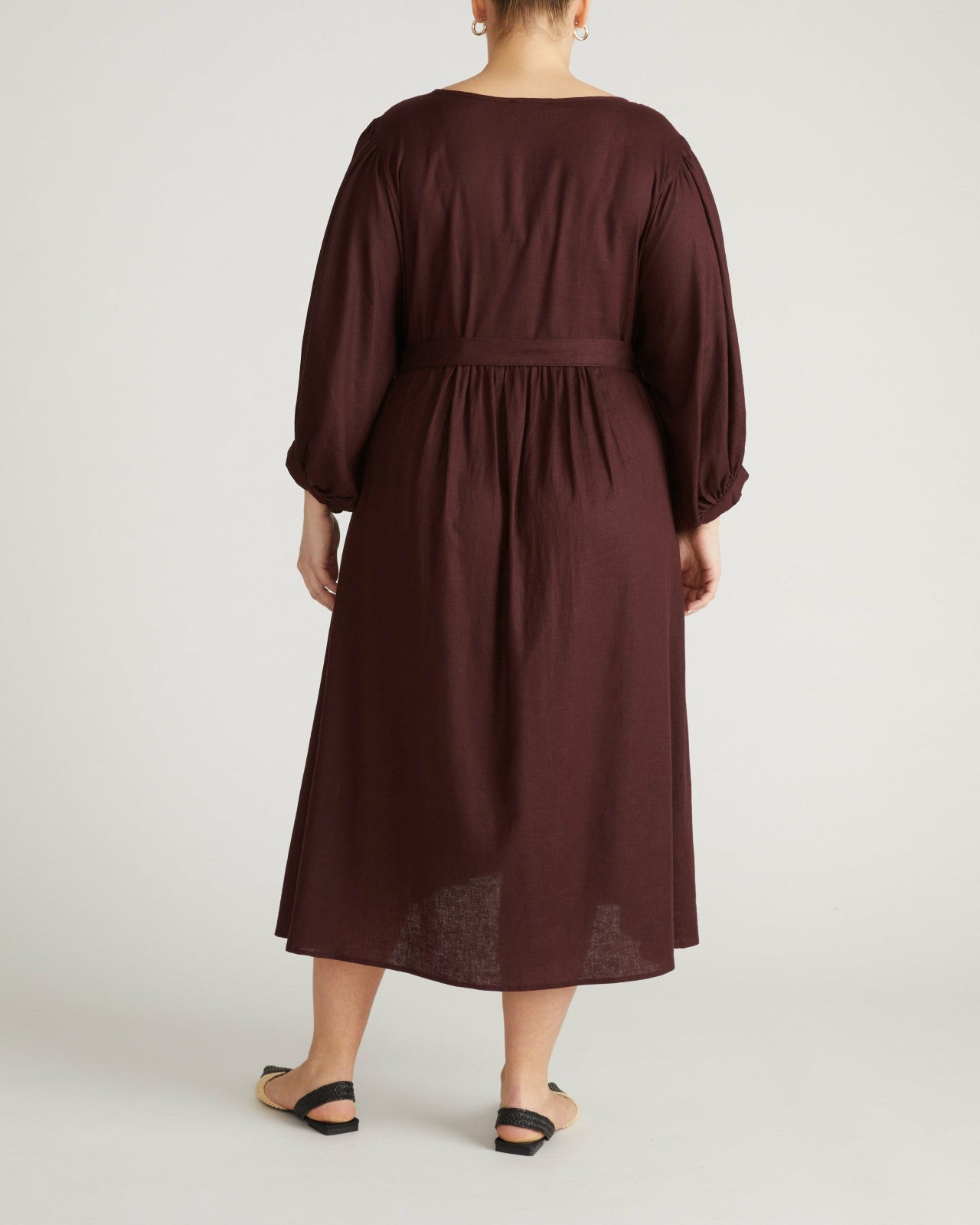Universal Standard Amparo Linen Blend Dress - Brulee