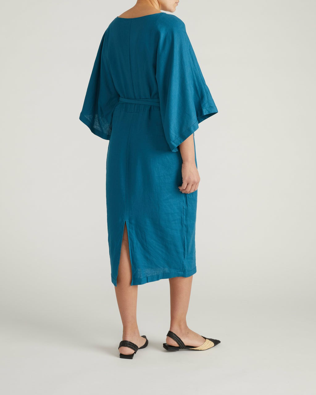 Universal Standard Lio Linen Blend Dress - Ink Blue