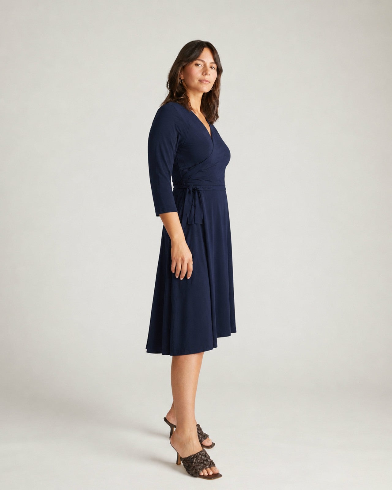 Universal Standard The Divine Jersey Wrap Dress - Midnight