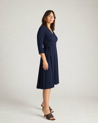 Universal Standard The Divine Jersey Wrap Dress - Midnight