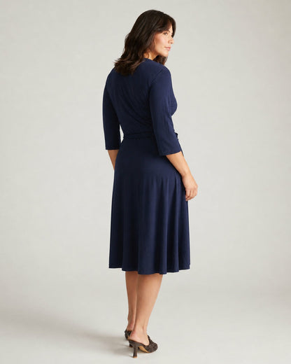 Universal Standard The Divine Jersey Wrap Dress - Midnight