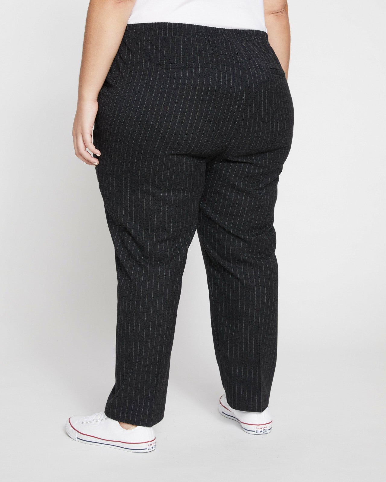 Universal Standard The Pinstripe Pant - Graphite