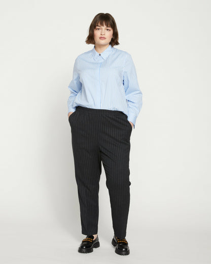 Universal Standard The Pinstripe Pant - Graphite