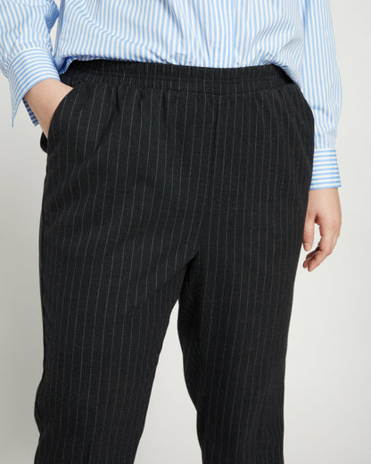 Universal Standard The Pinstripe Pant - Graphite