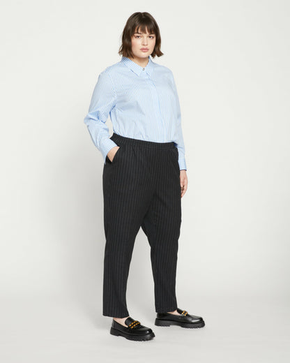 Universal Standard The Pinstripe Pant - Graphite