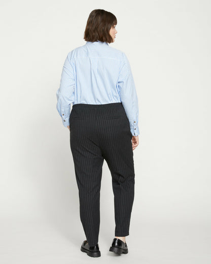 Universal Standard The Pinstripe Pant - Graphite