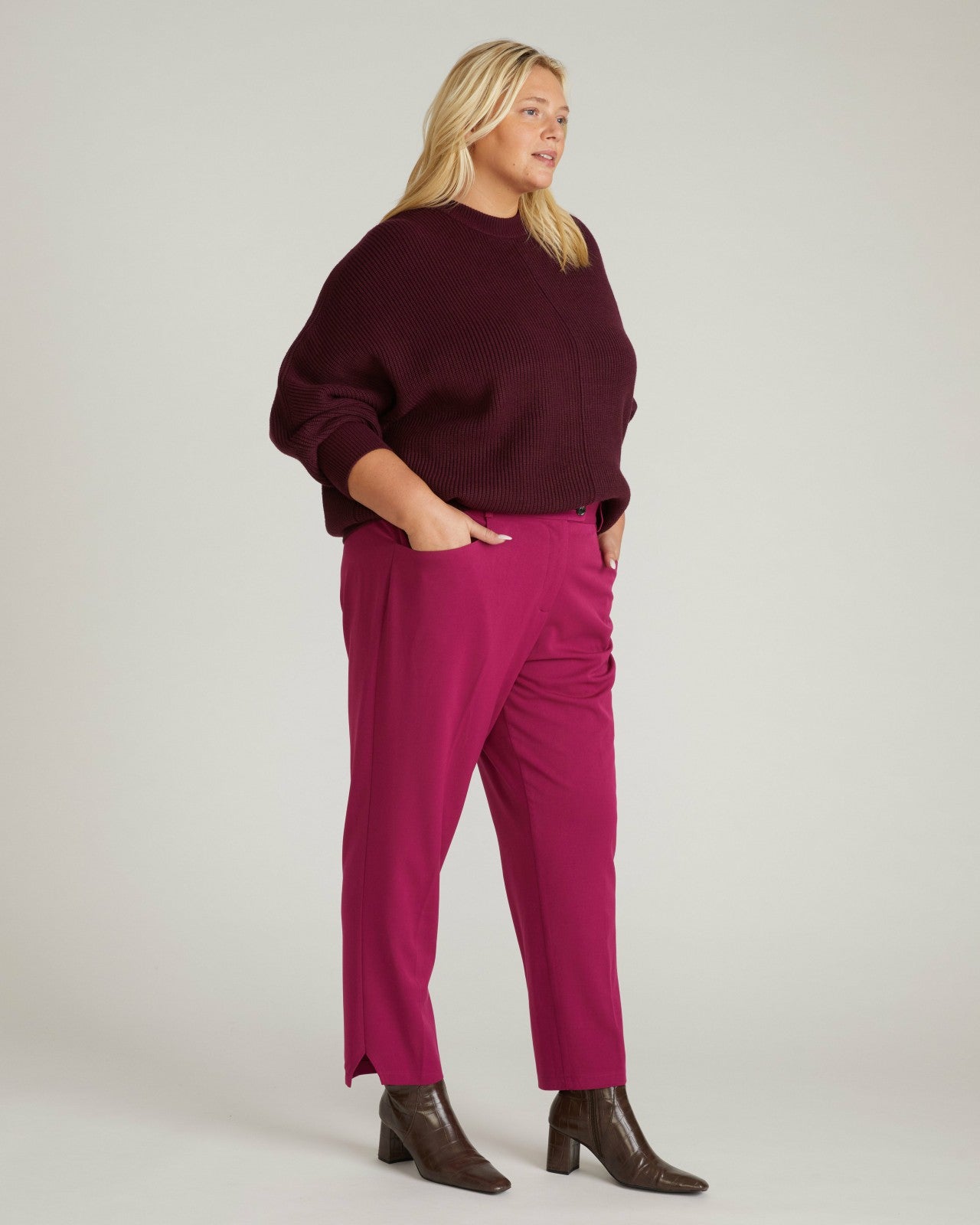 Universal Standard All Day Mercer Tapered Leg Pants - Goji Berry