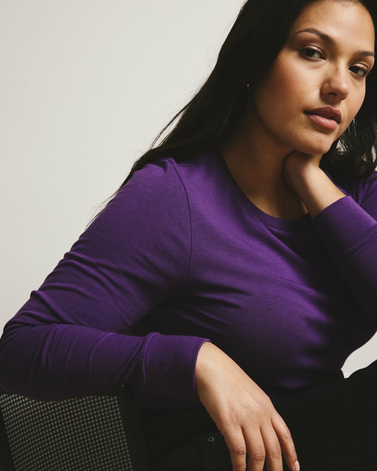 Universal Standard Long Sleeve Tee Rex - Grape