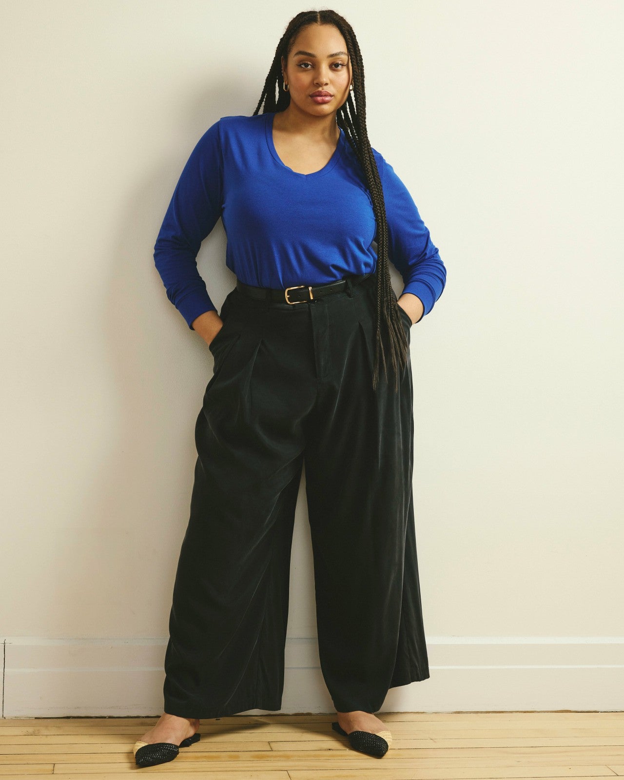 Universal Standard Long Sleeve V Rex - Lapis