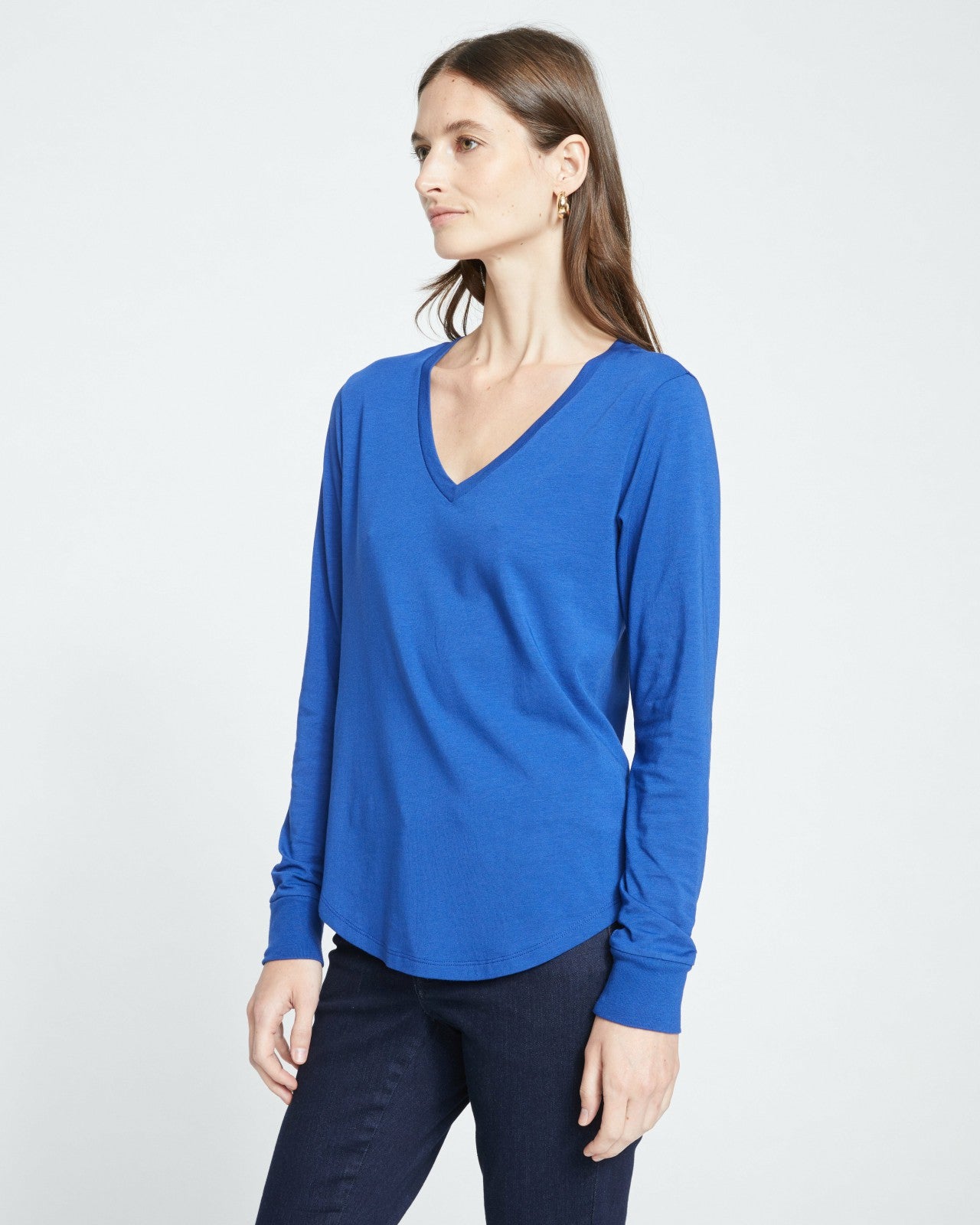 Universal Standard Long Sleeve V Rex - Lapis