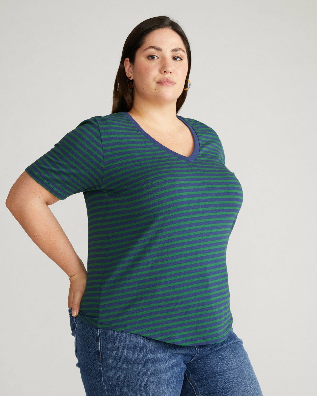 Universal Standard V Rex - Cenote/Jardin Stripe