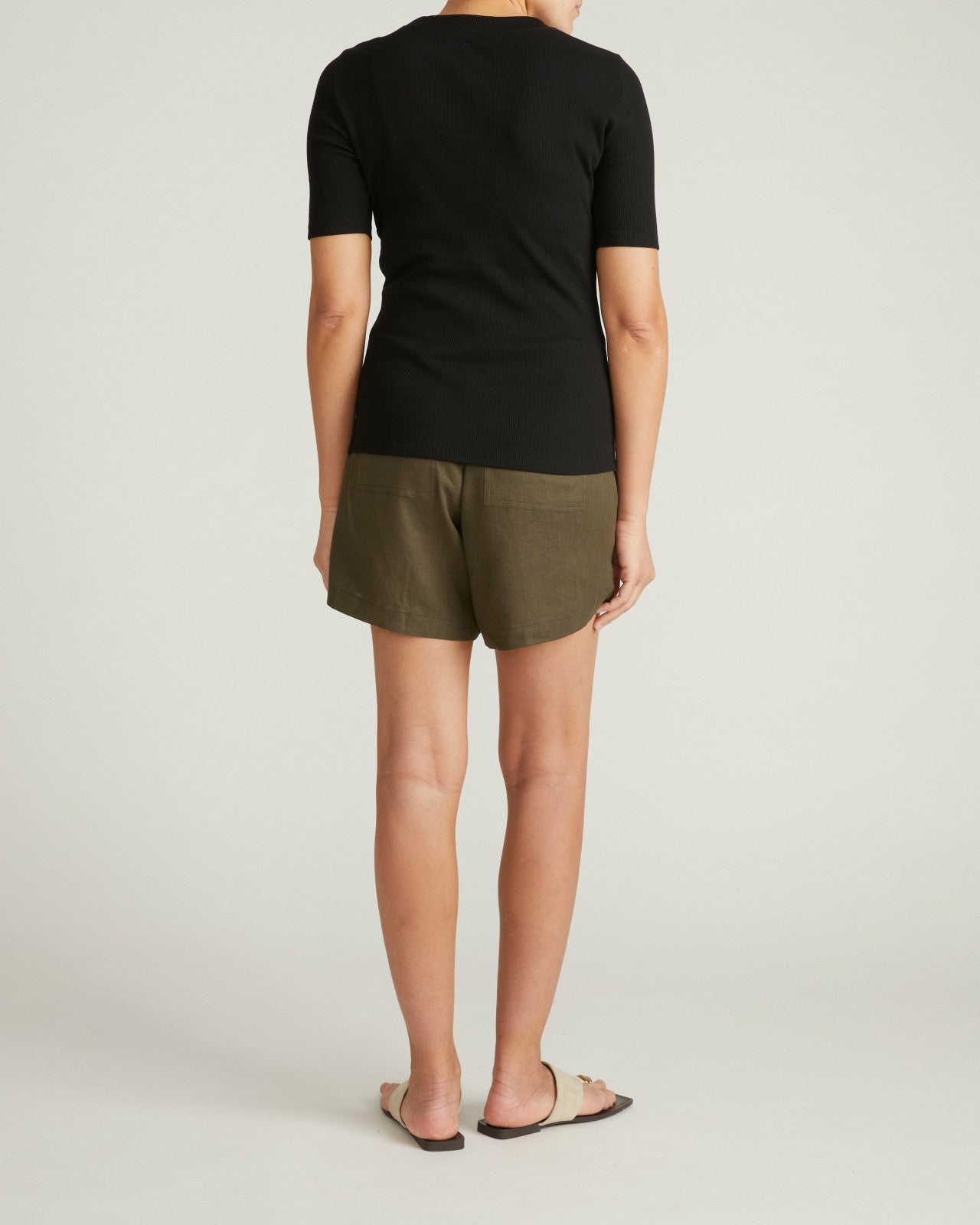 Universal Standard Classic Ribbed Tee - Black