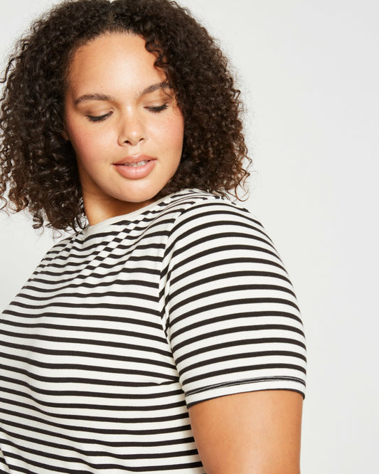 Universal Standard Tee Rex - Ecru/Black Stripe