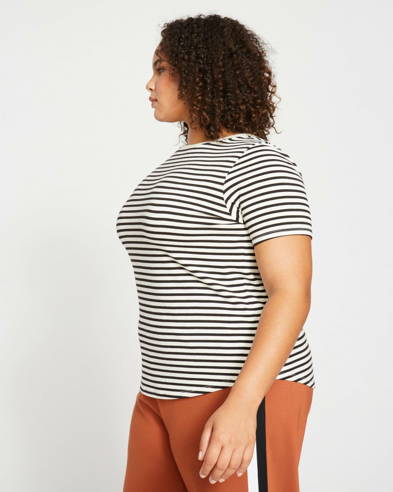 Universal Standard Tee Rex - Ecru/Black Stripe