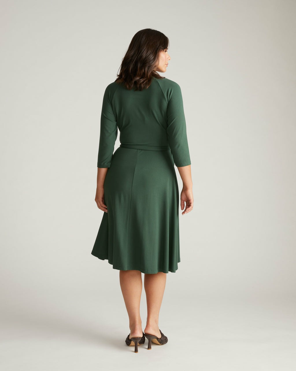 Universal Standard The Divine Jersey Wrap Dress - Conifer