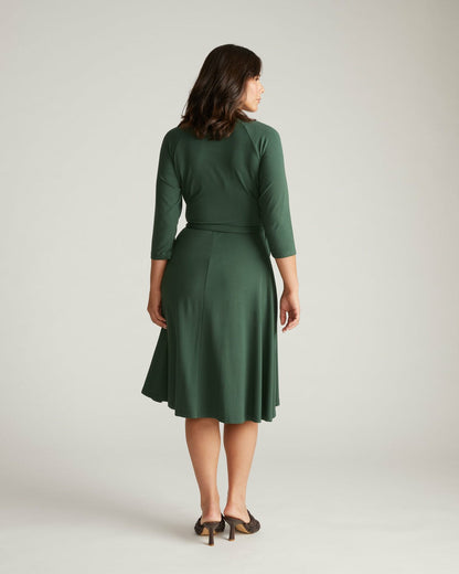 Universal Standard The Divine Jersey Wrap Dress - Conifer