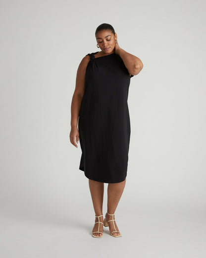 Universal Standard Shoulder Knot Dress - Black