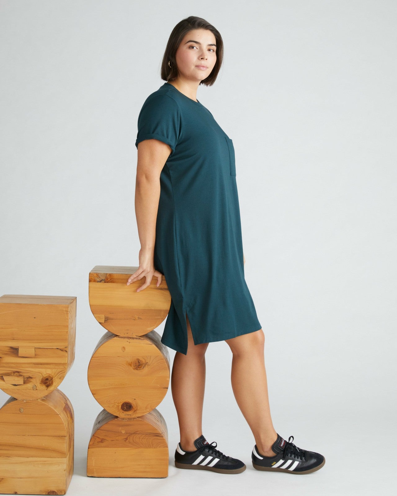 Universal Standard Garcon Tee Dress - Deep Sea
