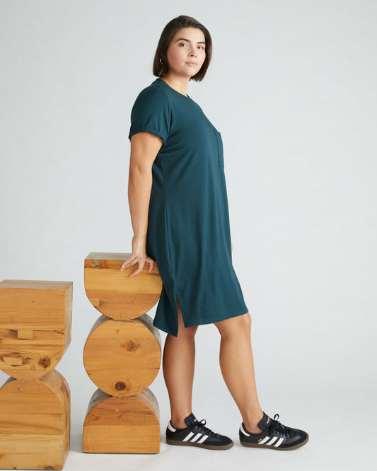 Universal Standard Garcon Tee Dress - Deep Sea