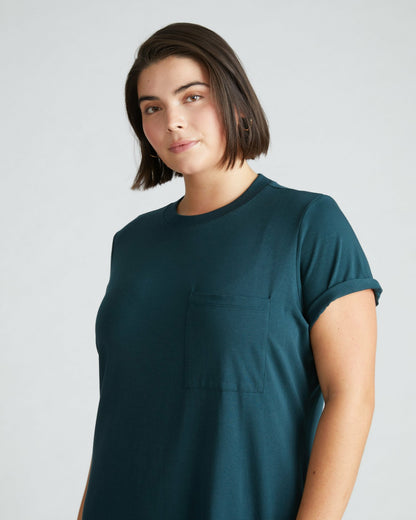 Universal Standard Garcon Tee Dress - Deep Sea