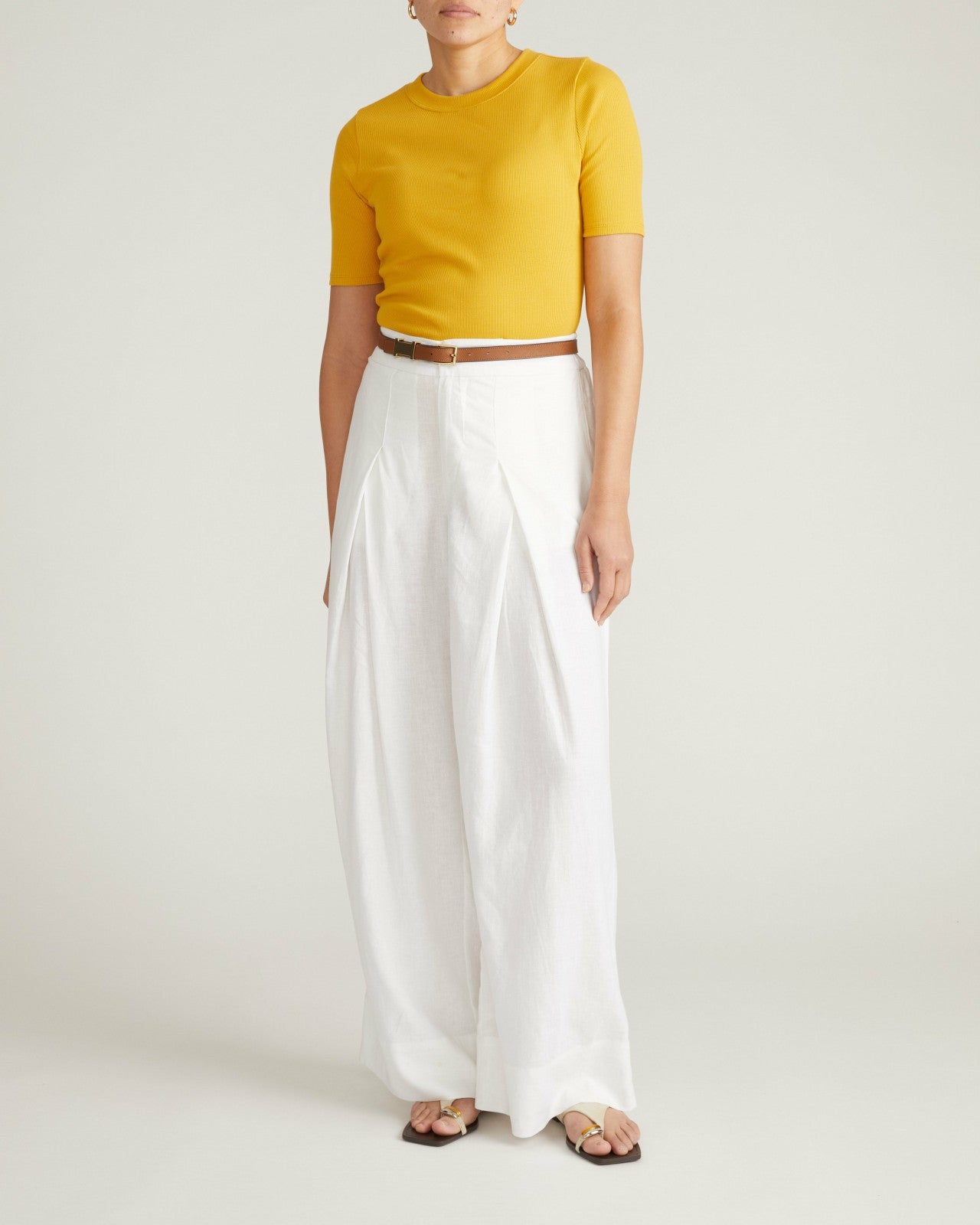Universal Standard Classic Ribbed Tee - Goldenrod