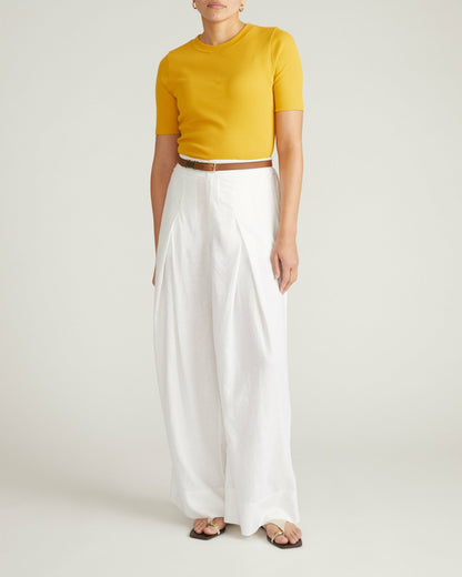 Universal Standard Classic Ribbed Tee - Goldenrod