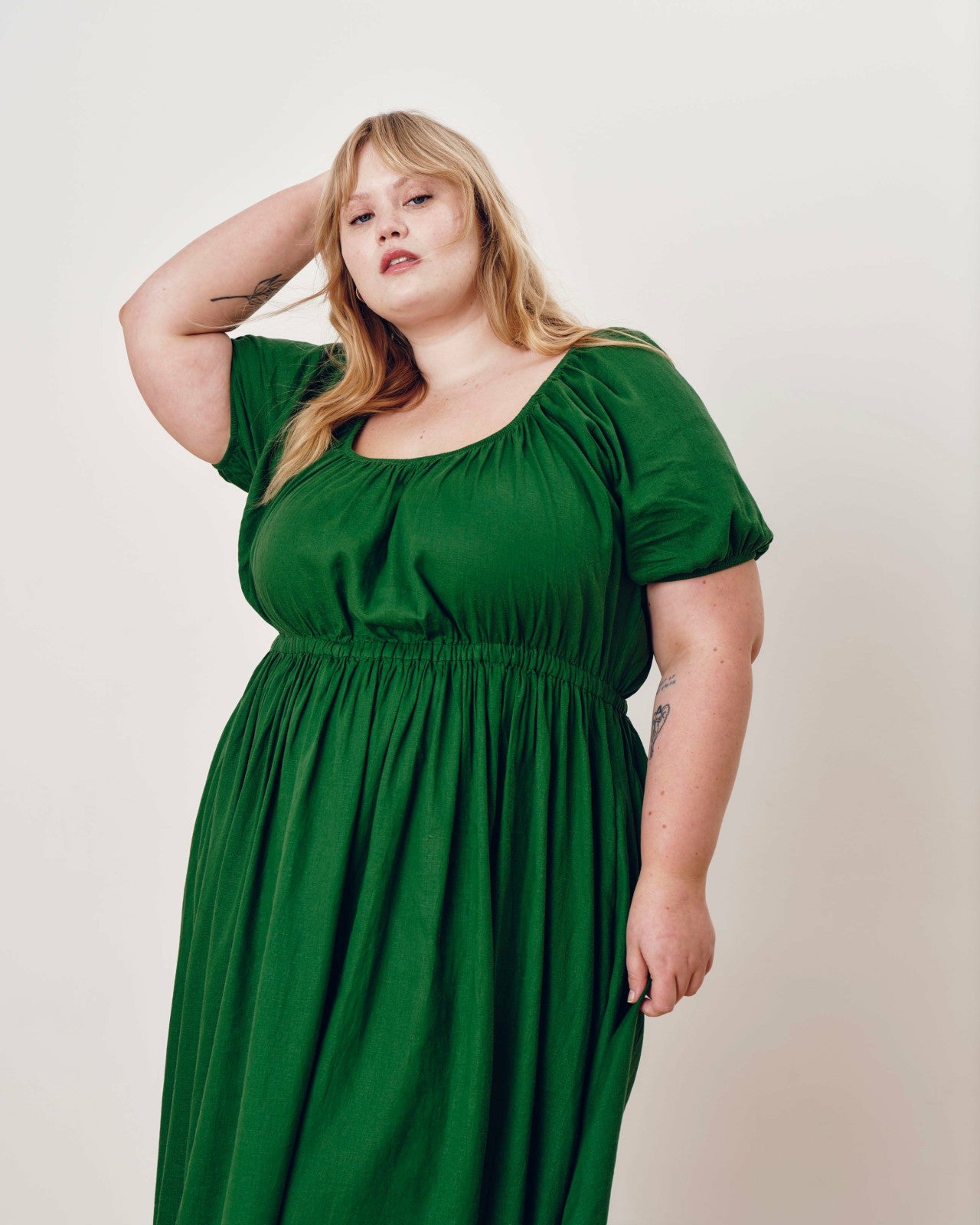 Universal Standard Andrea Linen Blend Dress - Jardin