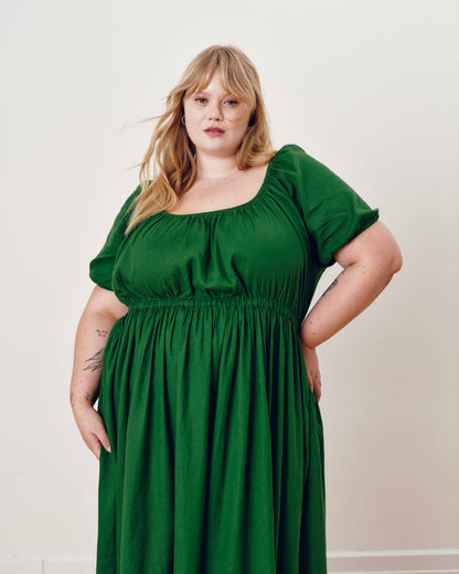 Universal Standard Andrea Linen Blend Dress - Jardin