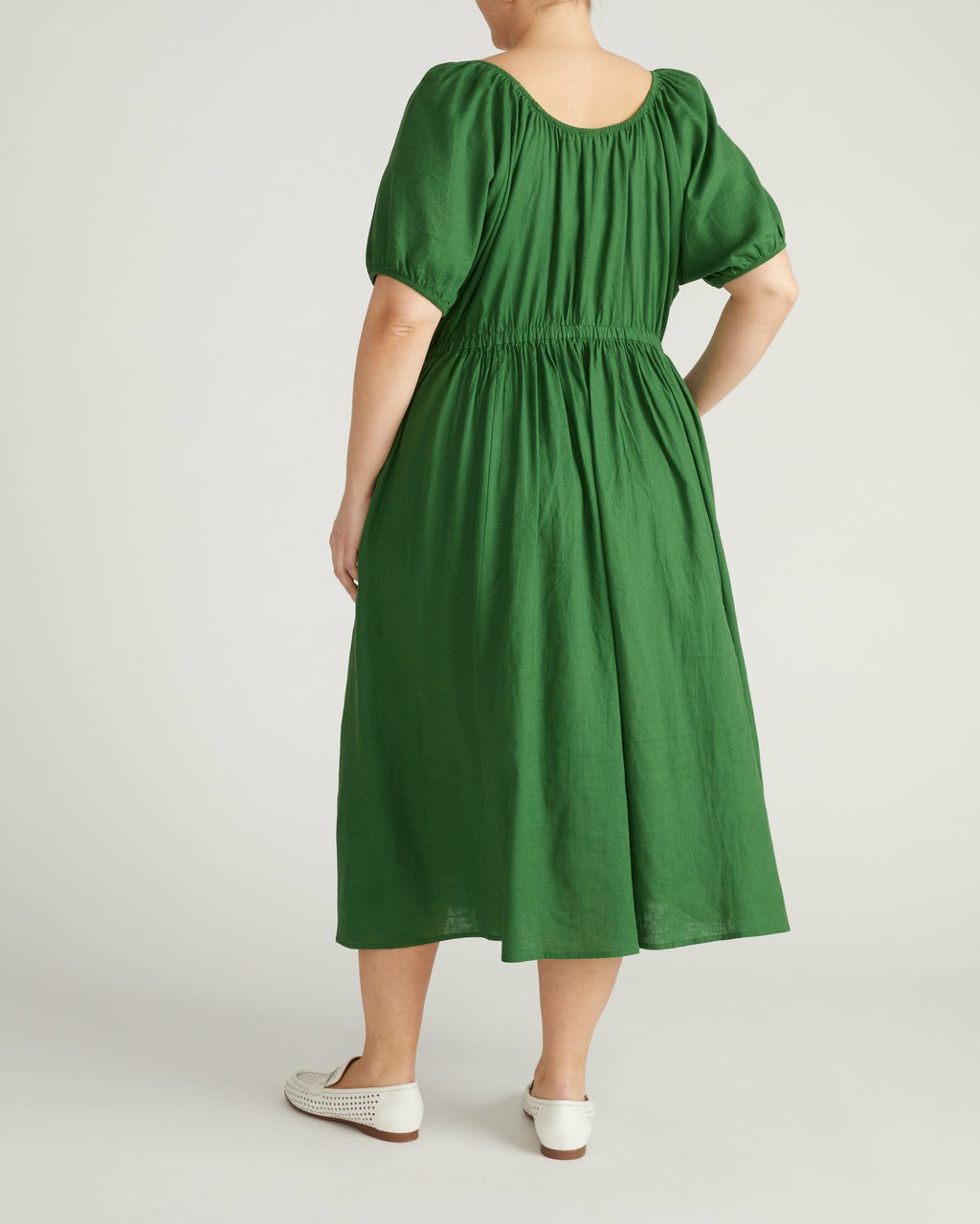 Universal Standard Andrea Linen Blend Dress - Jardin