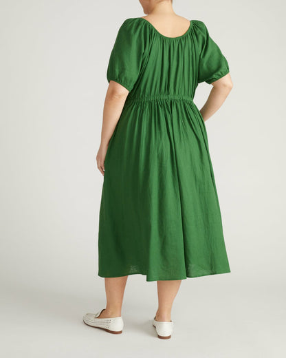 Universal Standard Andrea Linen Blend Dress - Jardin