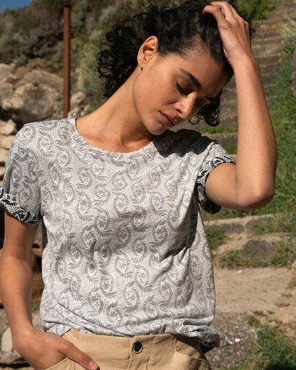Universal Standard Light-As-Air Tee Rex - Faded Print
