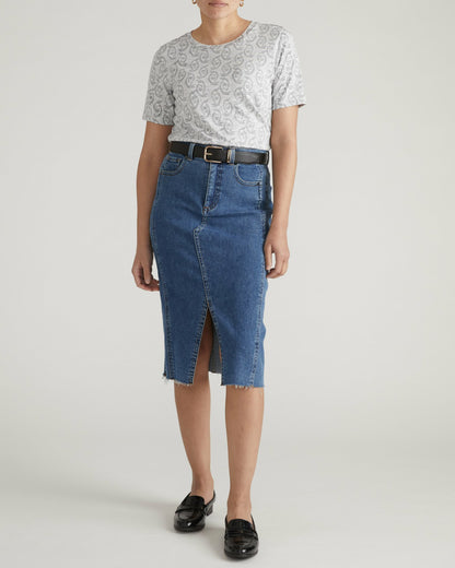 Universal Standard Light-As-Air Tee Rex - Faded Print