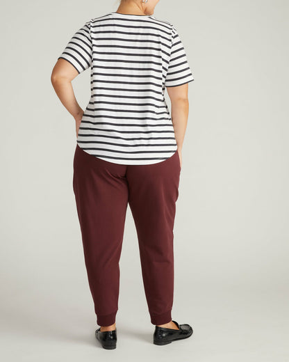 Universal Standard Light-As-Air Tee Rex - Zen Stripe