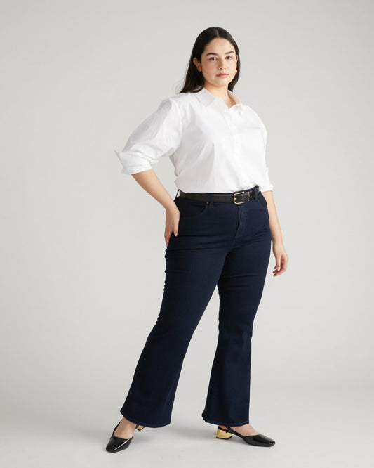 Universal Standard The Artist Poplin Shirt - White