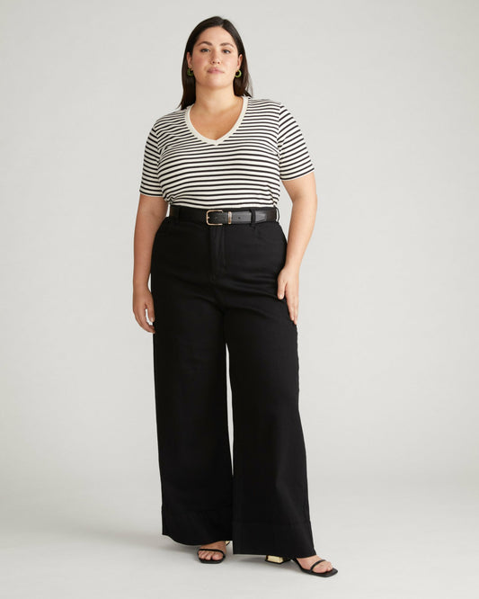 Universal Standard V Rex - Ecru/Black Stripe