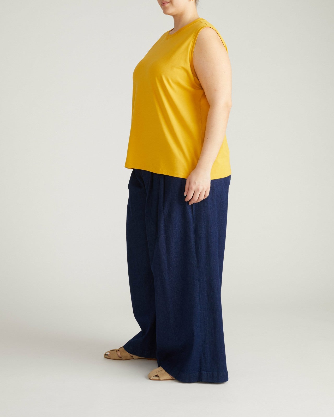 Universal Standard Patti Muscle Tank - Goldenrod