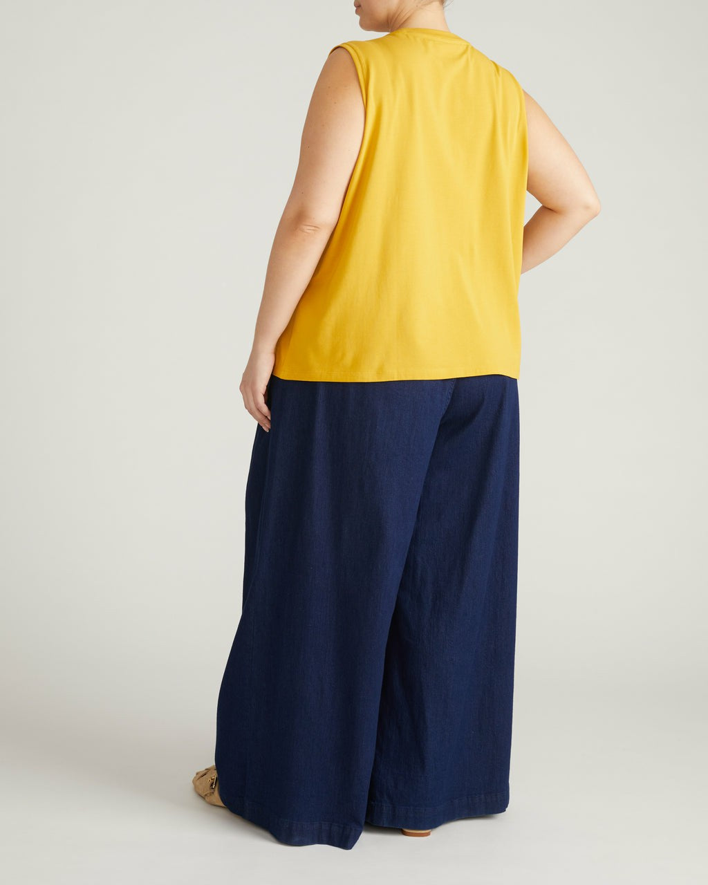 Universal Standard Patti Muscle Tank - Goldenrod