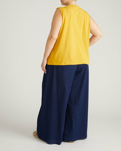 Universal Standard Patti Muscle Tank - Goldenrod