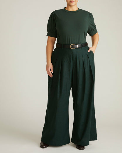 Universal Standard Pouf Sleeve Tee - Forest Green
