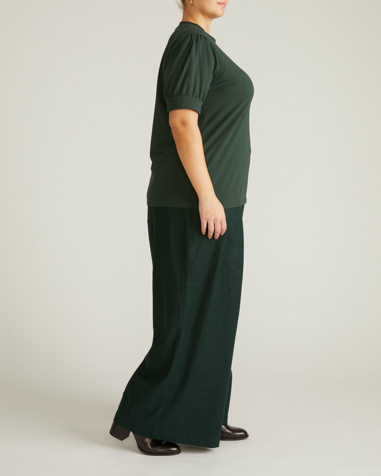 Universal Standard Pouf Sleeve Tee - Forest Green